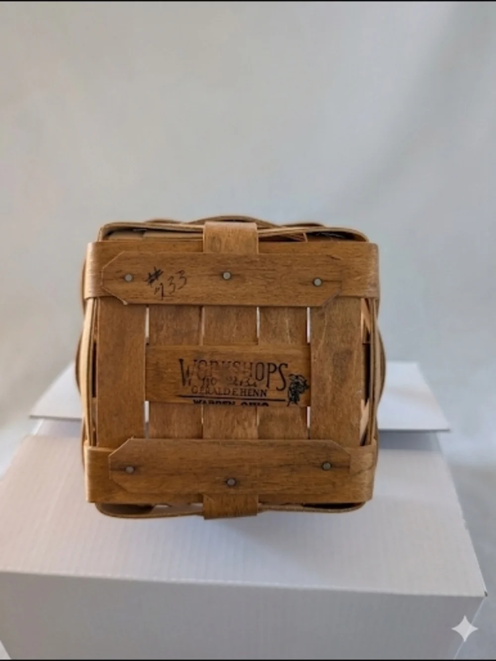 1993 Gerald Henn Country Home Collector Basket Limited Edition #33
